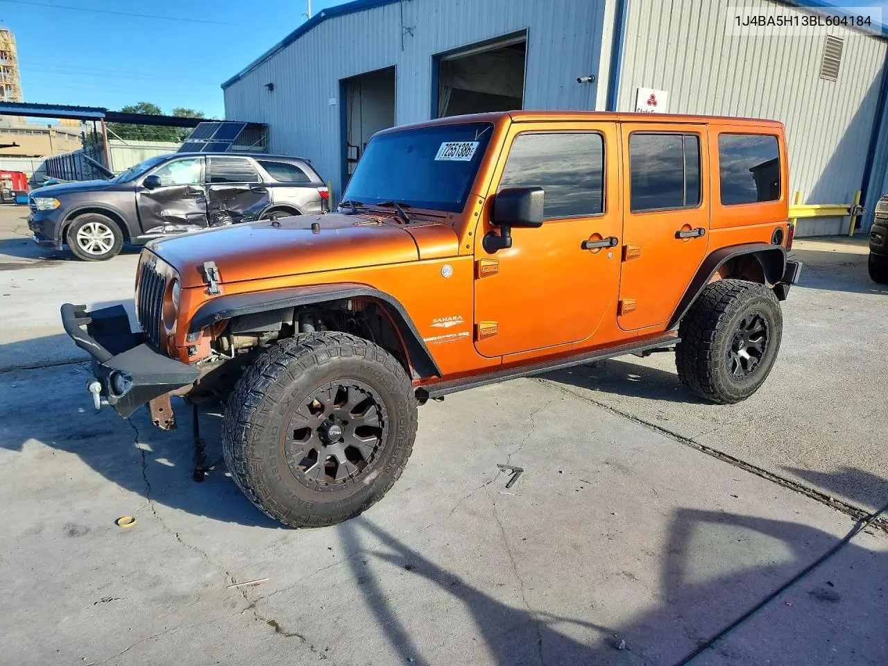 JEEP WRANGLER 2011, VIN 1J4BA5H13BL604184