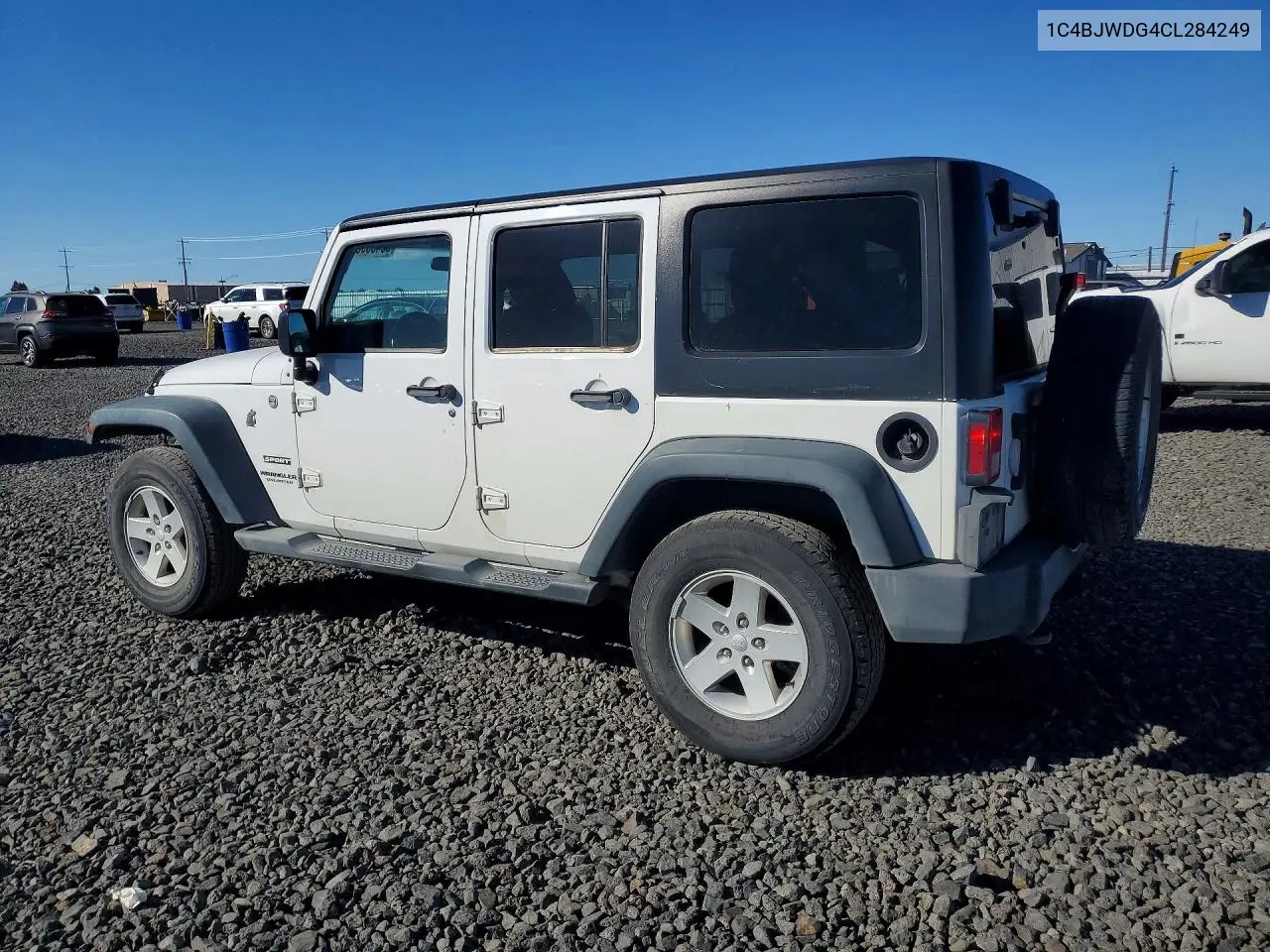 2012 JEEP WRANGLER VIN 1C4BJWDG4CL284249 — фото 2