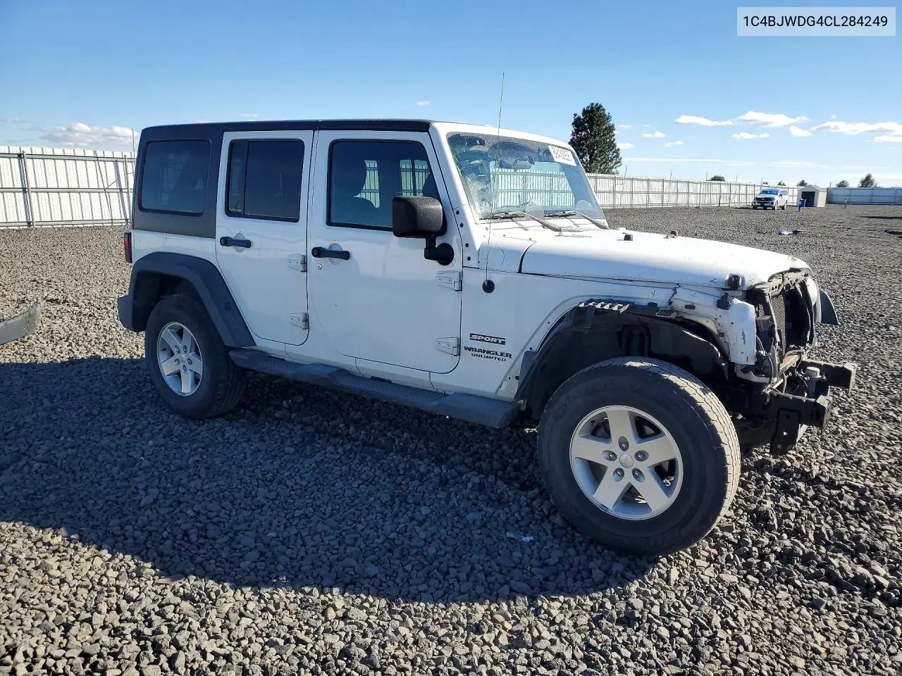 2012 JEEP WRANGLER VIN 1C4BJWDG4CL284249 — фото 4