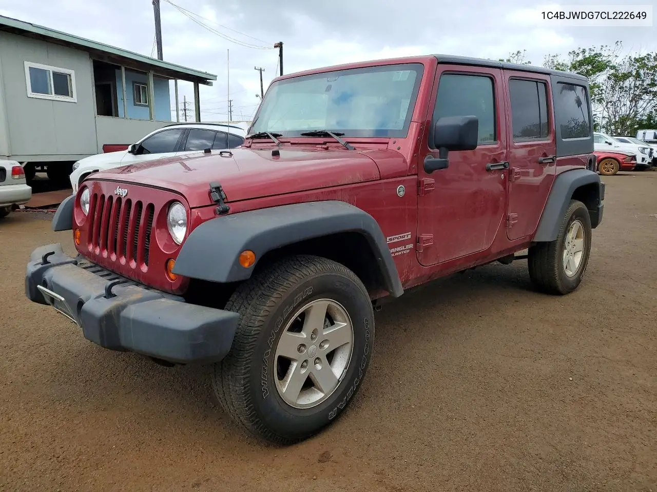 JEEP WRANGLER 2012, VIN 1C4BJWDG7CL222649