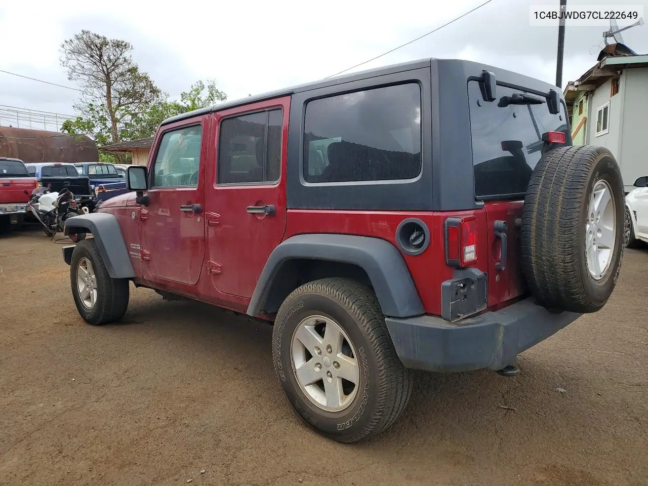 2012 JEEP WRANGLER VIN 1C4BJWDG7CL222649 — фото 2