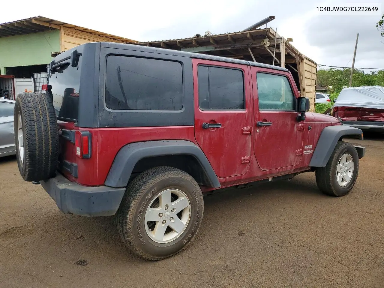 2012 JEEP WRANGLER VIN 1C4BJWDG7CL222649 — фото 3