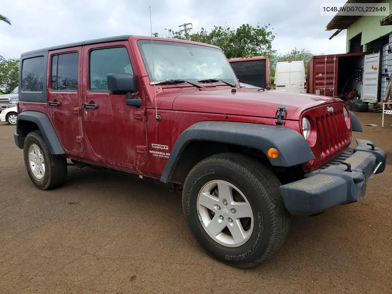 2012 JEEP WRANGLER VIN 1C4BJWDG7CL222649 — фото 4
