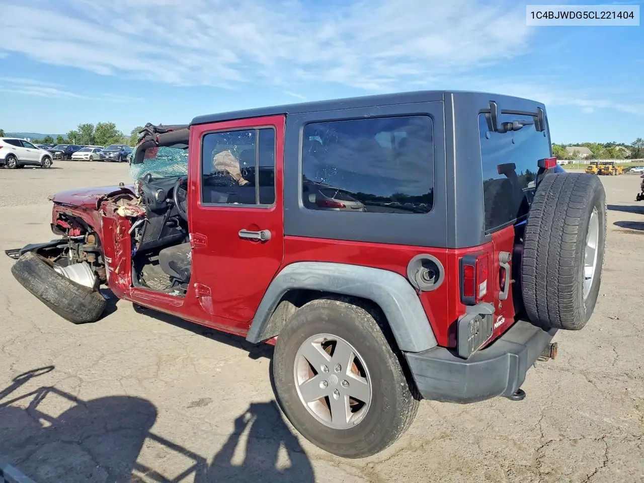 2012 JEEP WRANGLER VIN 1C4BJWDG5CL221404 — фото 2