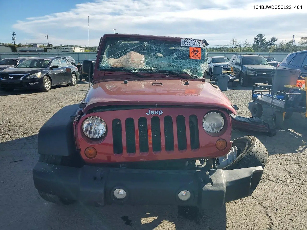 2012 JEEP WRANGLER VIN 1C4BJWDG5CL221404 — фото 5