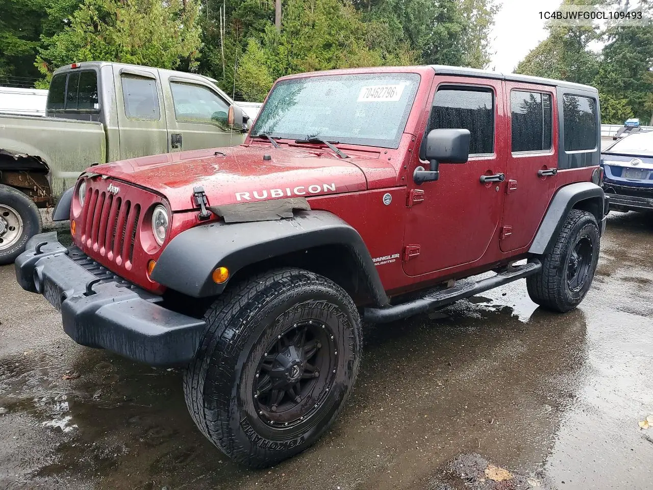 JEEP WRANGLER 2012, VIN 1C4BJWFG0CL109493