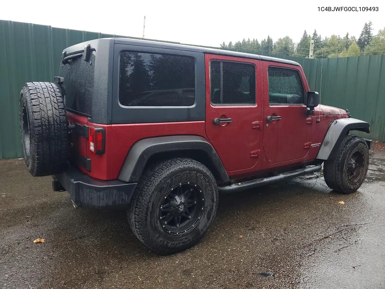 2012 JEEP WRANGLER VIN 1C4BJWFG0CL109493 — фото 3