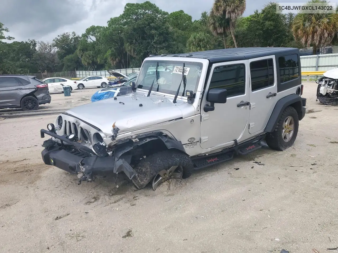 JEEP WRANGLER 2012, VIN 1C4BJWFGXCL143022