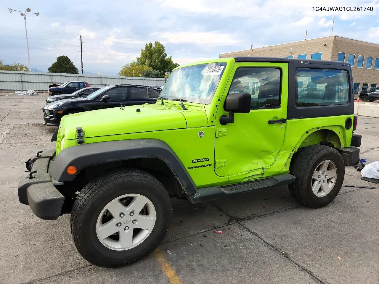 JEEP WRANGLER 2012, VIN 1C4AJWAG1CL261740
