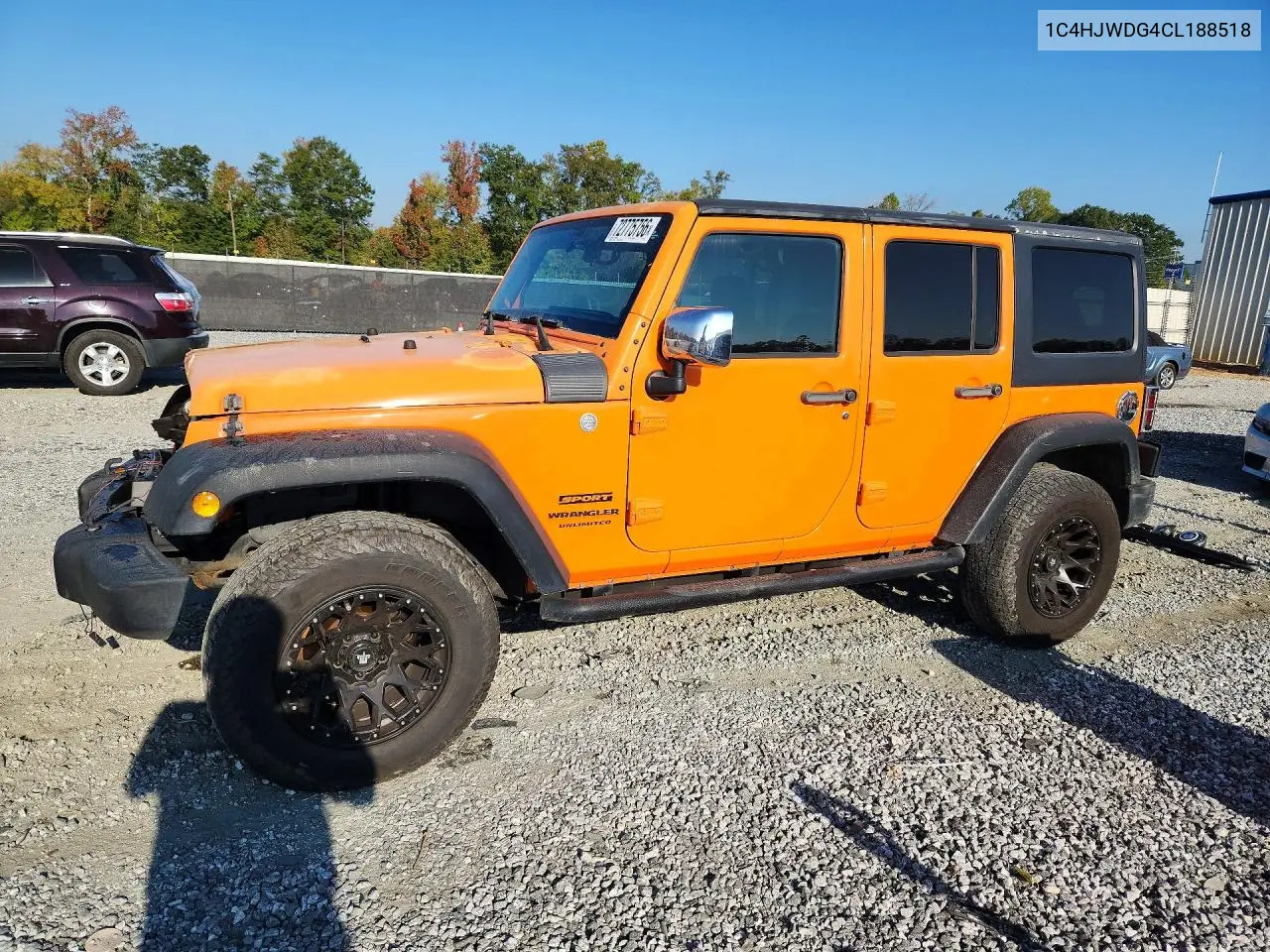 JEEP WRANGLER 2012, VIN 1C4HJWDG4CL188518