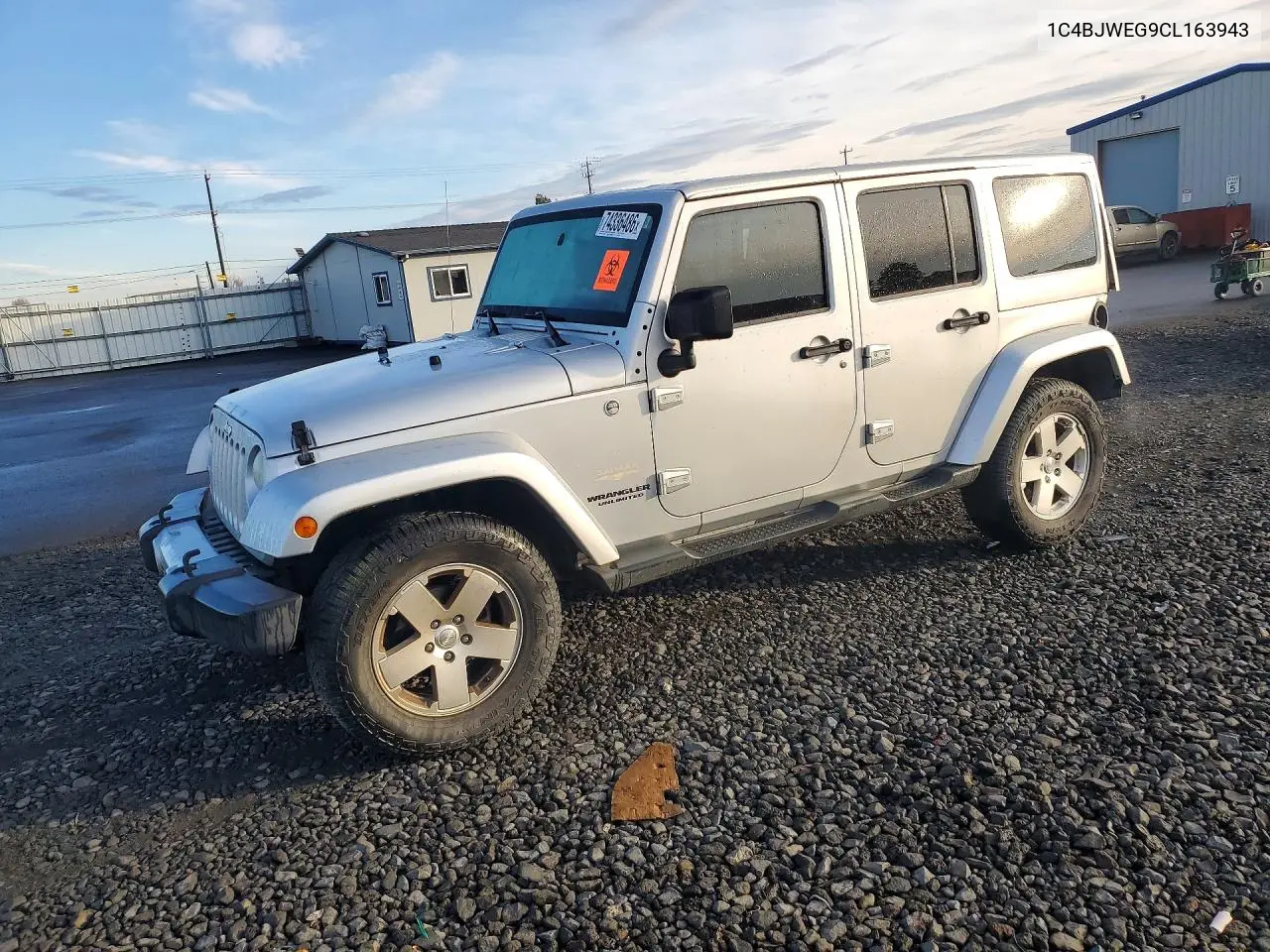 JEEP WRANGLER 2012, VIN 1C4BJWEG9CL163943