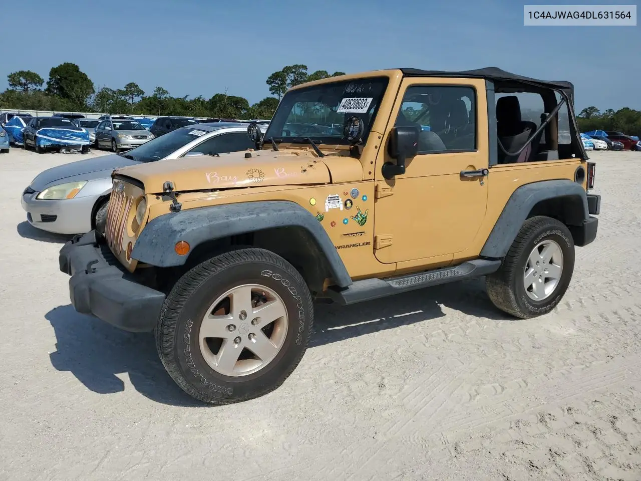 JEEP WRANGLER 2013, VIN 1C4AJWAG4DL631564