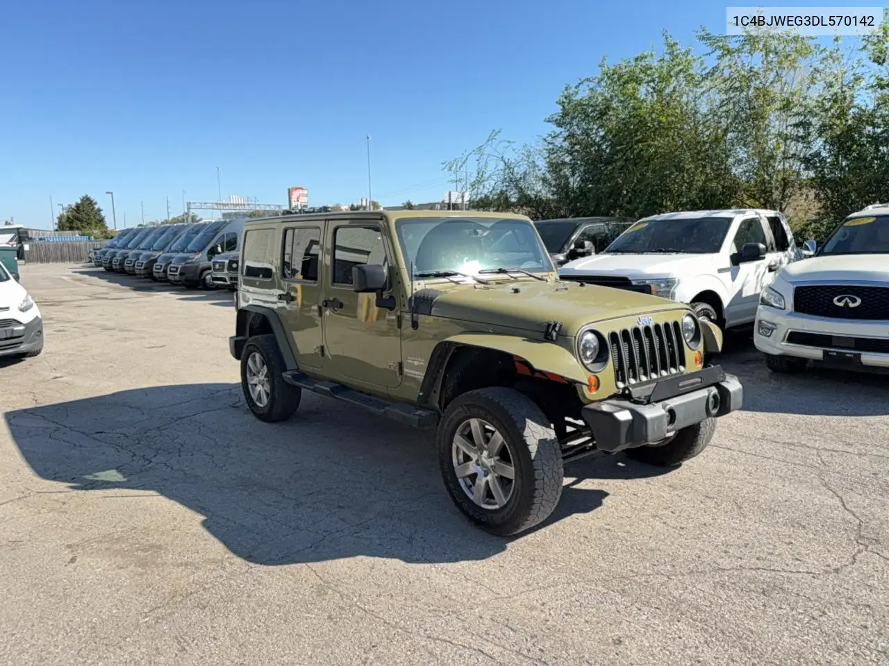 JEEP WRANGLER 2013, VIN 1C4BJWEG3DL570142