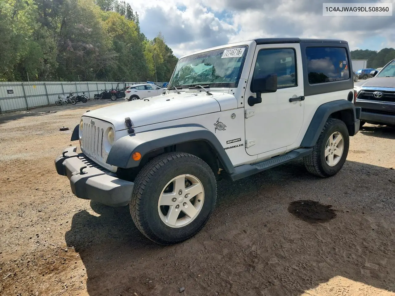 JEEP WRANGLER 2013, VIN 1C4AJWAG9DL508360