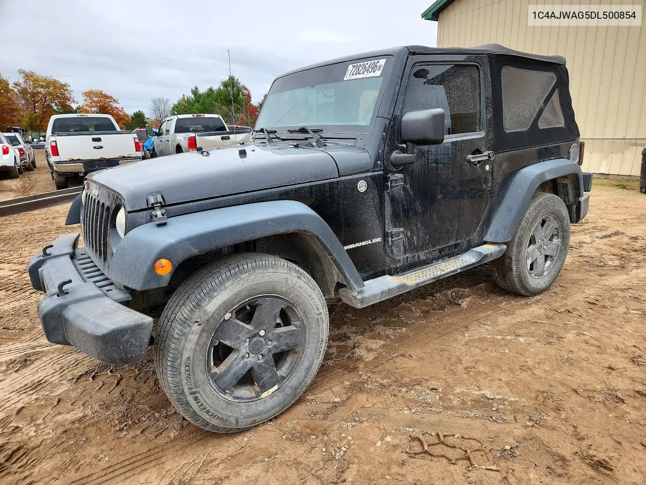 JEEP WRANGLER 2013, VIN 1C4AJWAG5DL500854