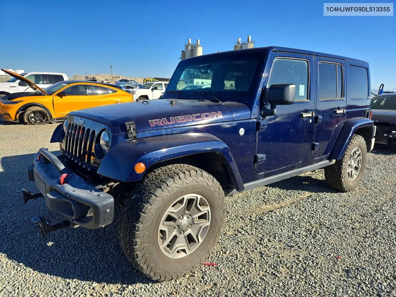 JEEP WRANGLER 2013, VIN 1C4HJWFG9DL513355