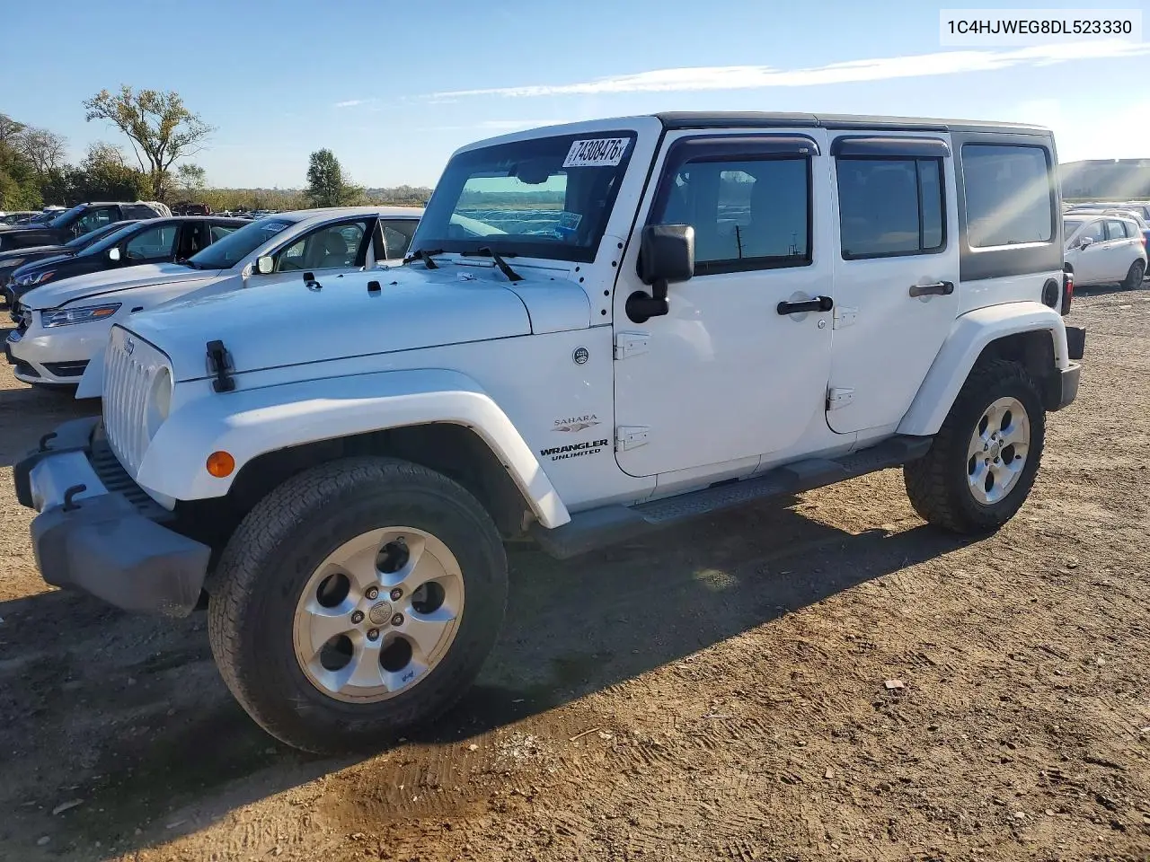 JEEP WRANGLER 2013, VIN 1C4HJWEG8DL523330