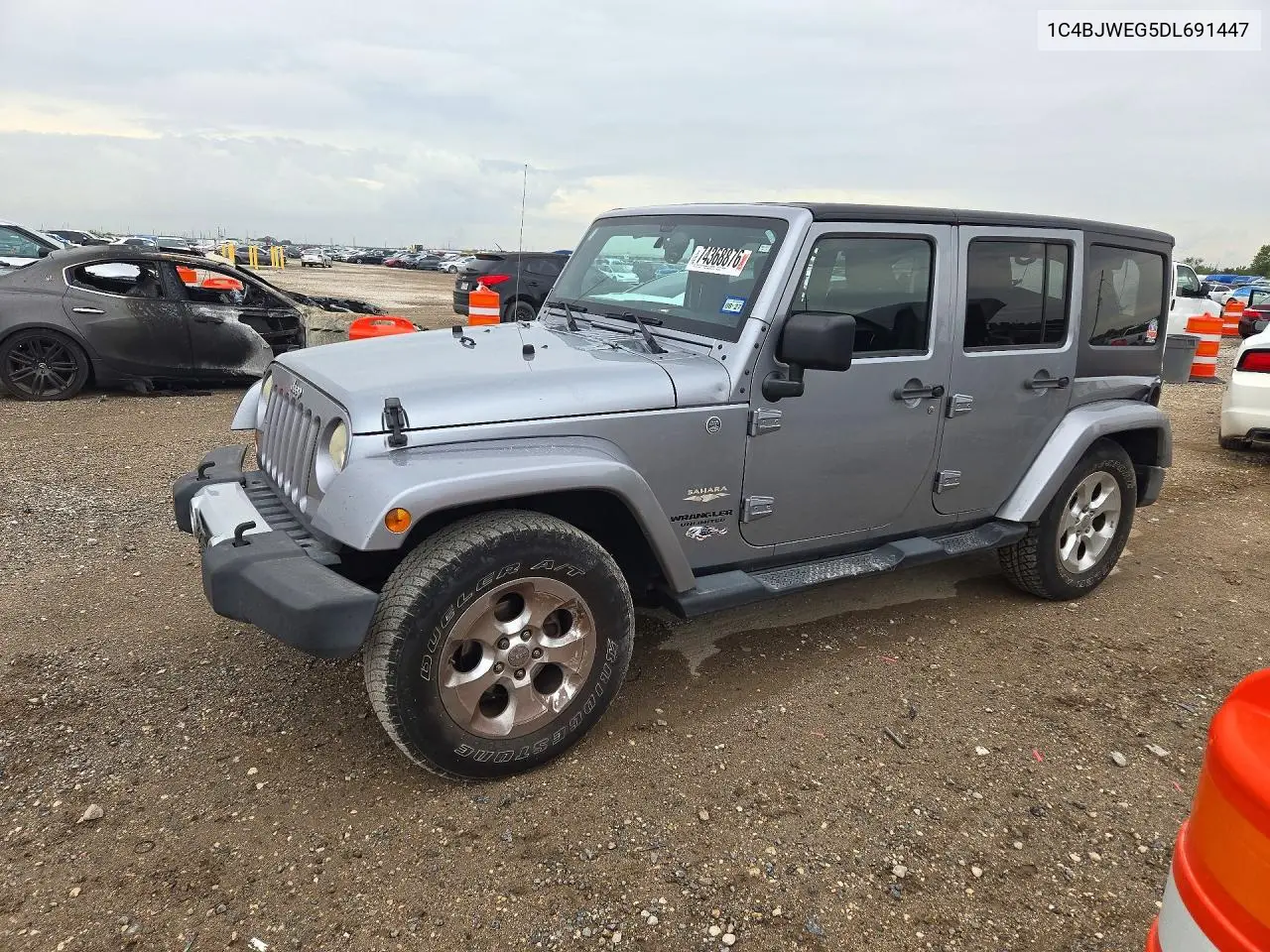JEEP WRANGLER 2013, VIN 1C4BJWEG5DL691447