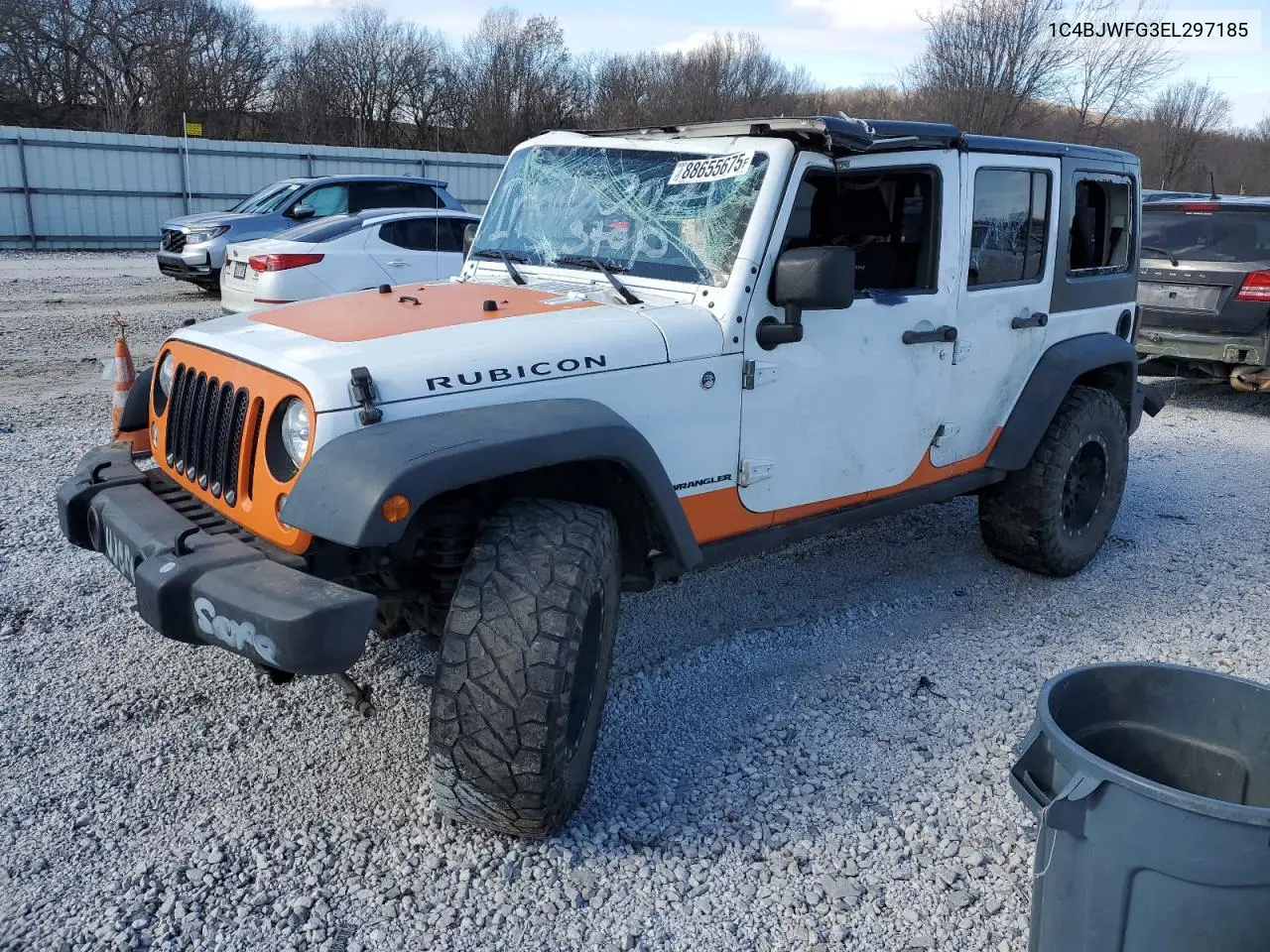 JEEP WRANGLER 2014, VIN 1C4BJWFG3EL297185