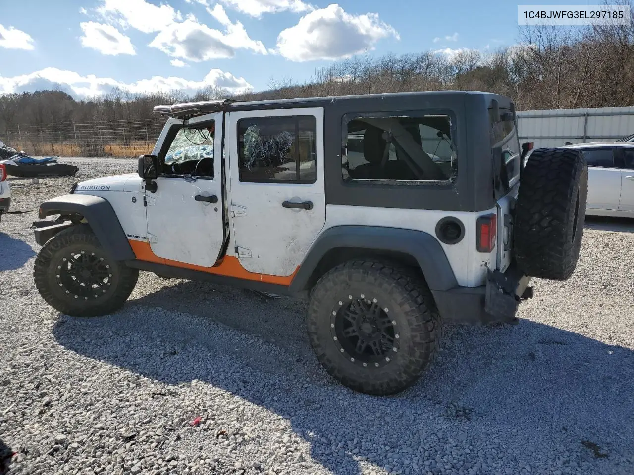 2014 JEEP WRANGLER VIN 1C4BJWFG3EL297185 — фото 2