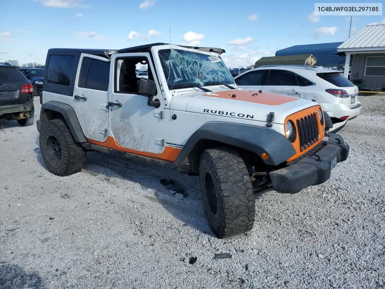 2014 JEEP WRANGLER VIN 1C4BJWFG3EL297185 — фото 4