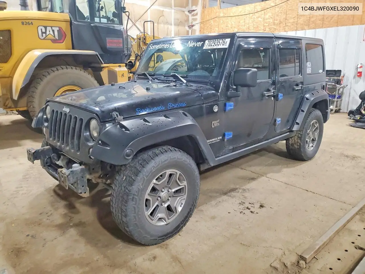 JEEP WRANGLER 2014, VIN 1C4BJWFGXEL320090