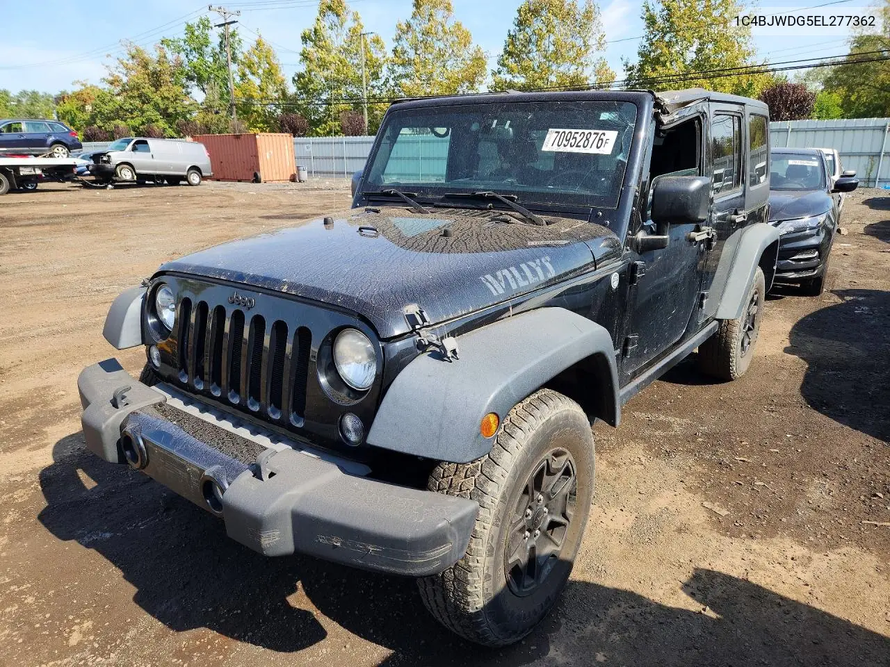 JEEP WRANGLER 2014, VIN 1C4BJWDG5EL277362