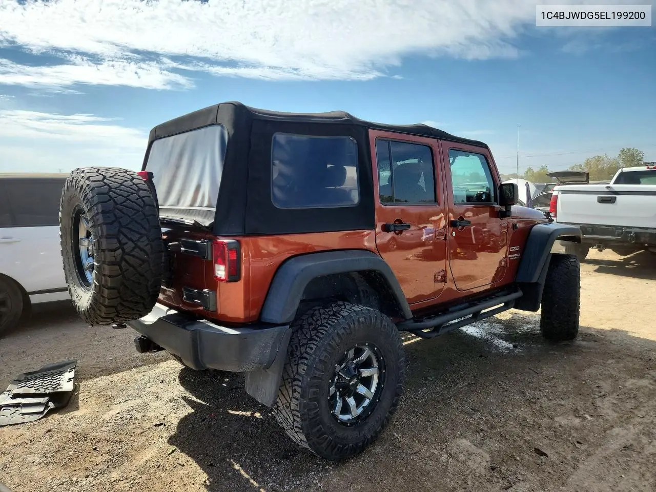 2014 JEEP WRANGLER VIN 1C4BJWDG5EL199200 — фото 3