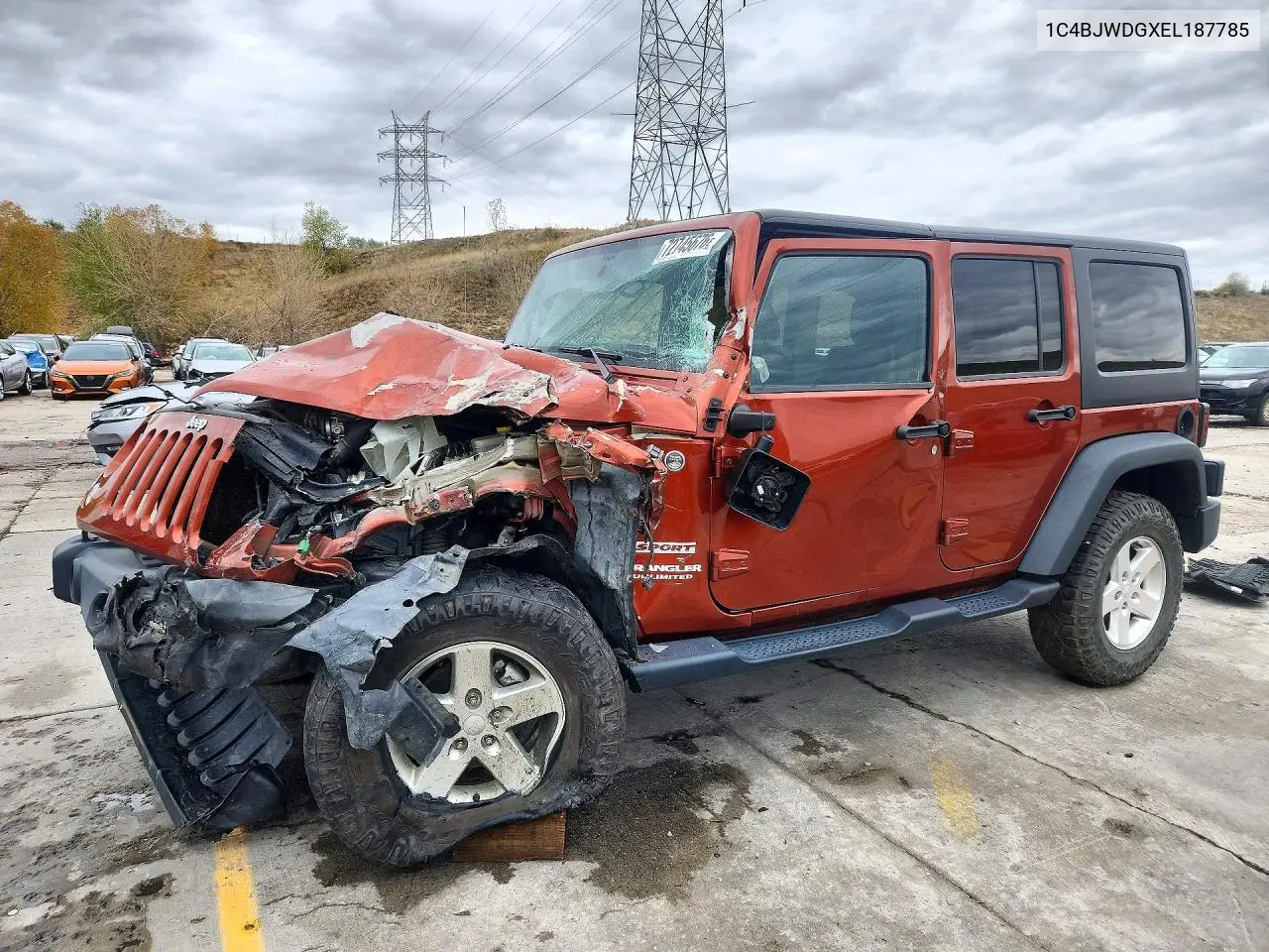 JEEP WRANGLER 2014, VIN 1C4BJWDGXEL187785