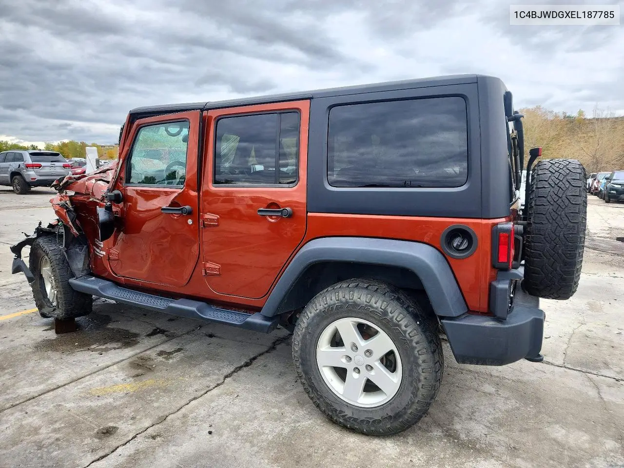 2014 JEEP WRANGLER VIN 1C4BJWDGXEL187785 — фото 2