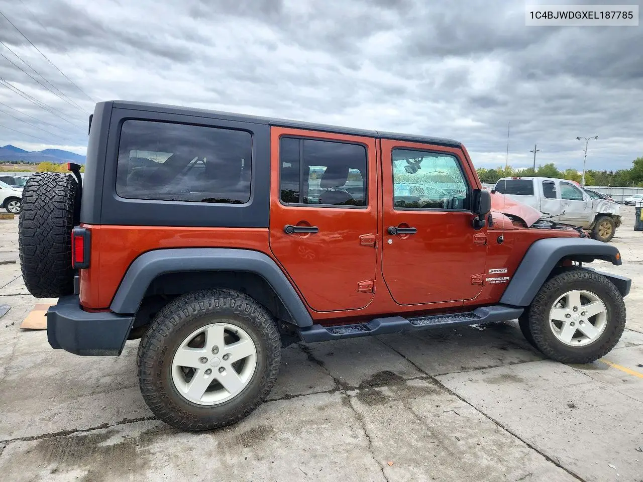 2014 JEEP WRANGLER VIN 1C4BJWDGXEL187785 — фото 3