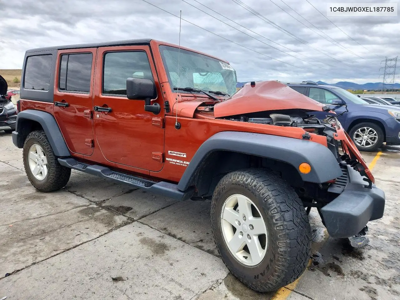 2014 JEEP WRANGLER VIN 1C4BJWDGXEL187785 — фото 4