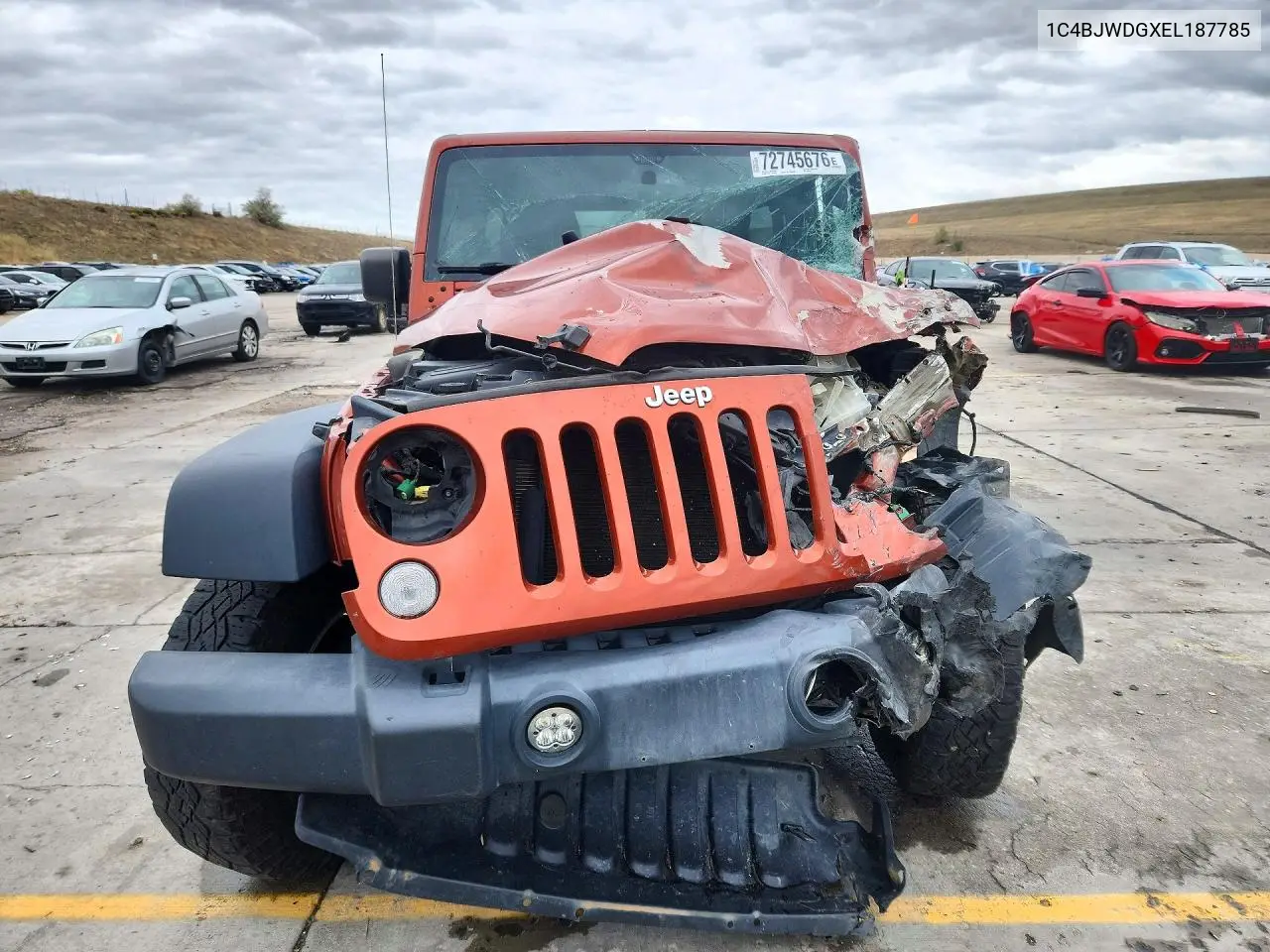 2014 JEEP WRANGLER VIN 1C4BJWDGXEL187785 — фото 5