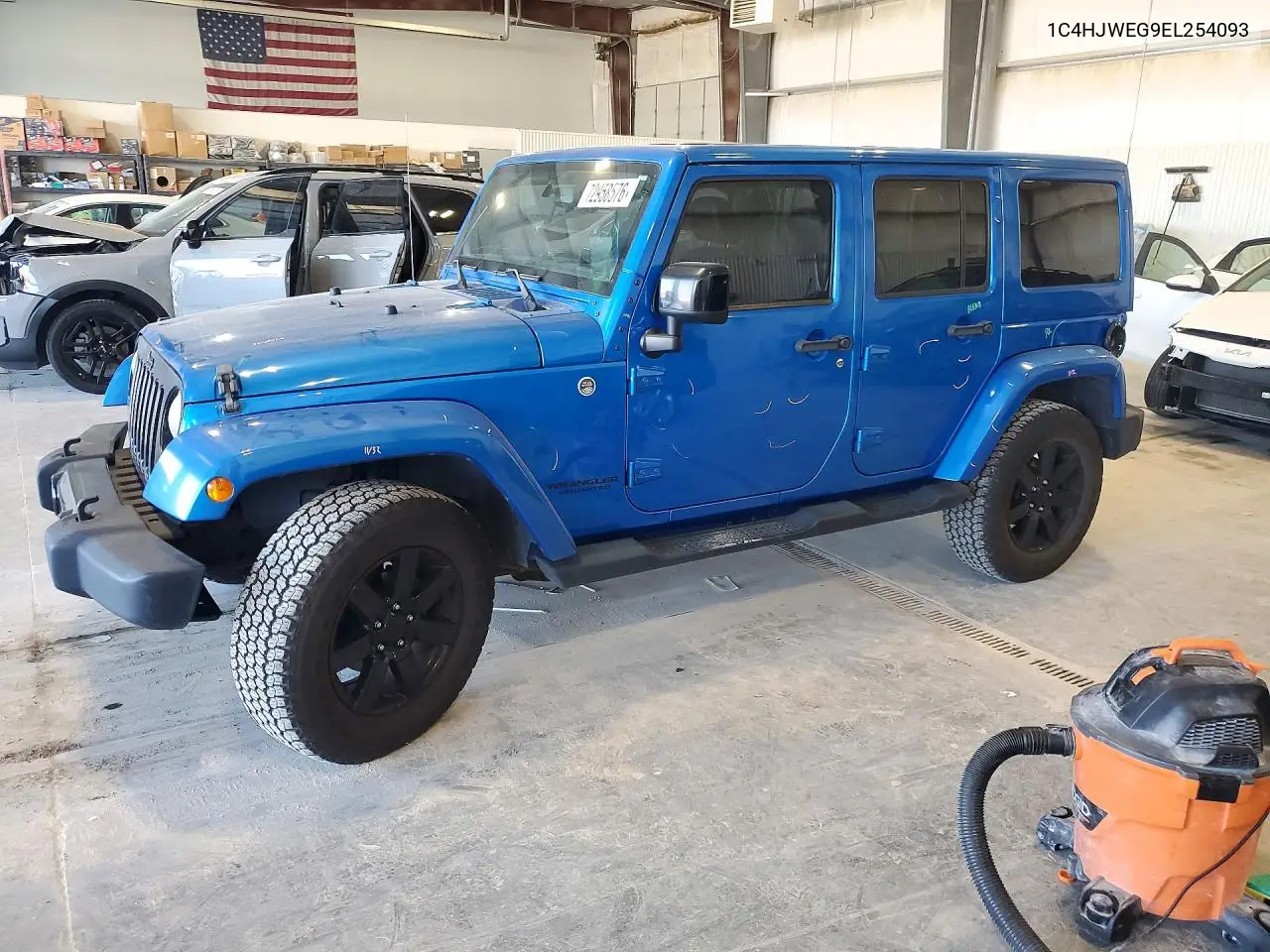 JEEP WRANGLER 2014, VIN 1C4HJWEG9EL254093