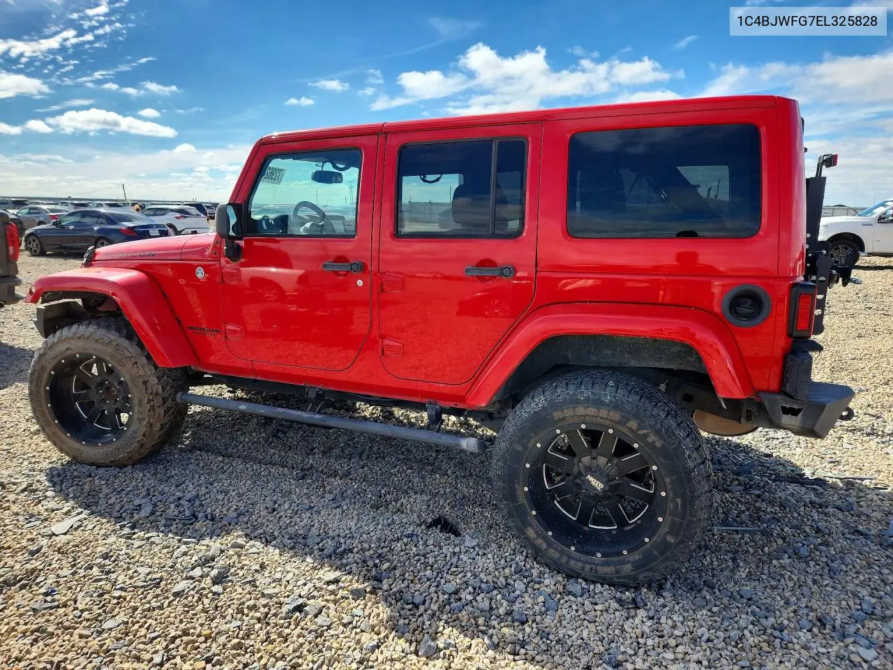 2014 JEEP WRANGLER VIN 1C4BJWFG7EL325828 — фото 2