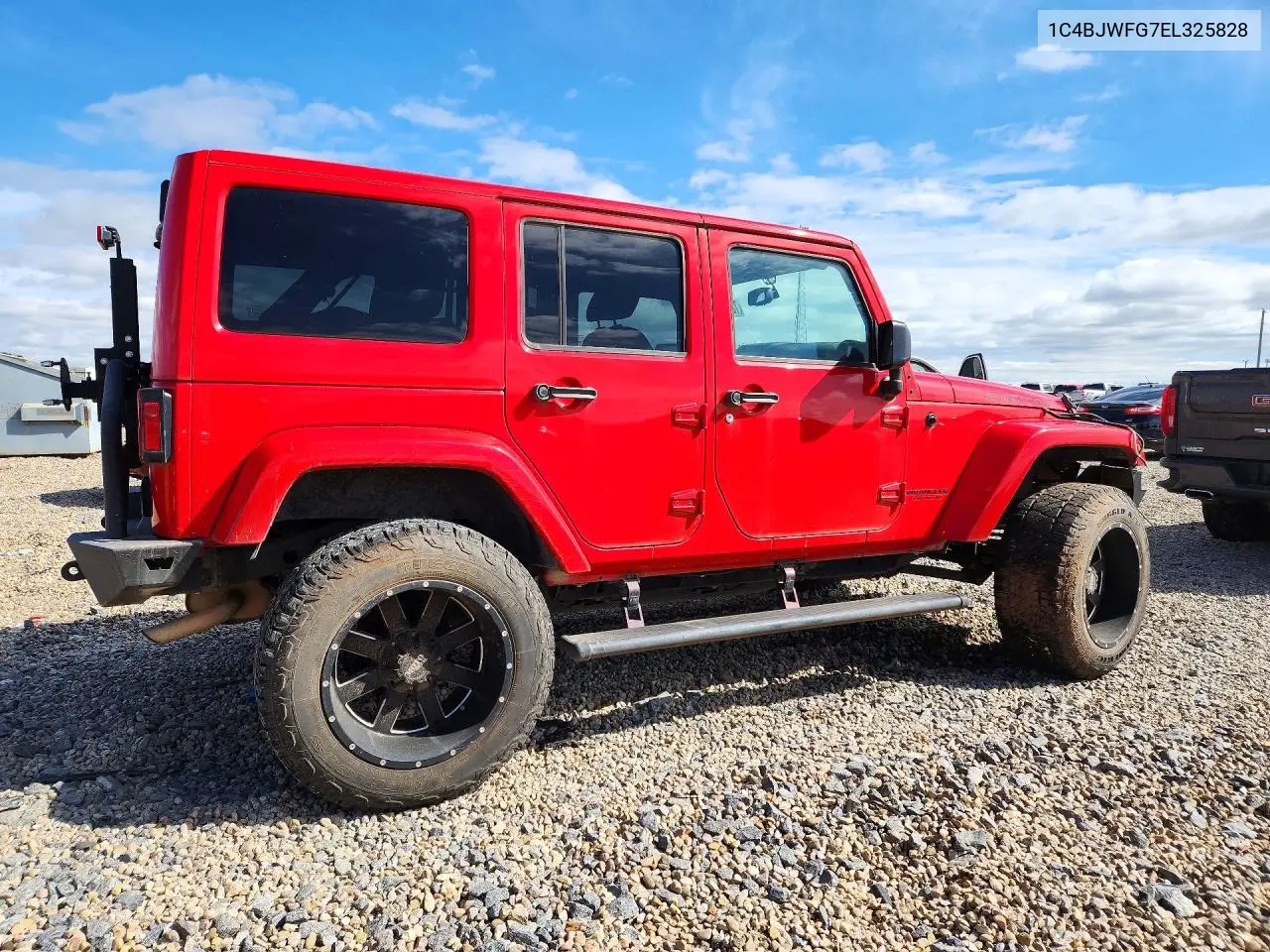 2014 JEEP WRANGLER VIN 1C4BJWFG7EL325828 — фото 3