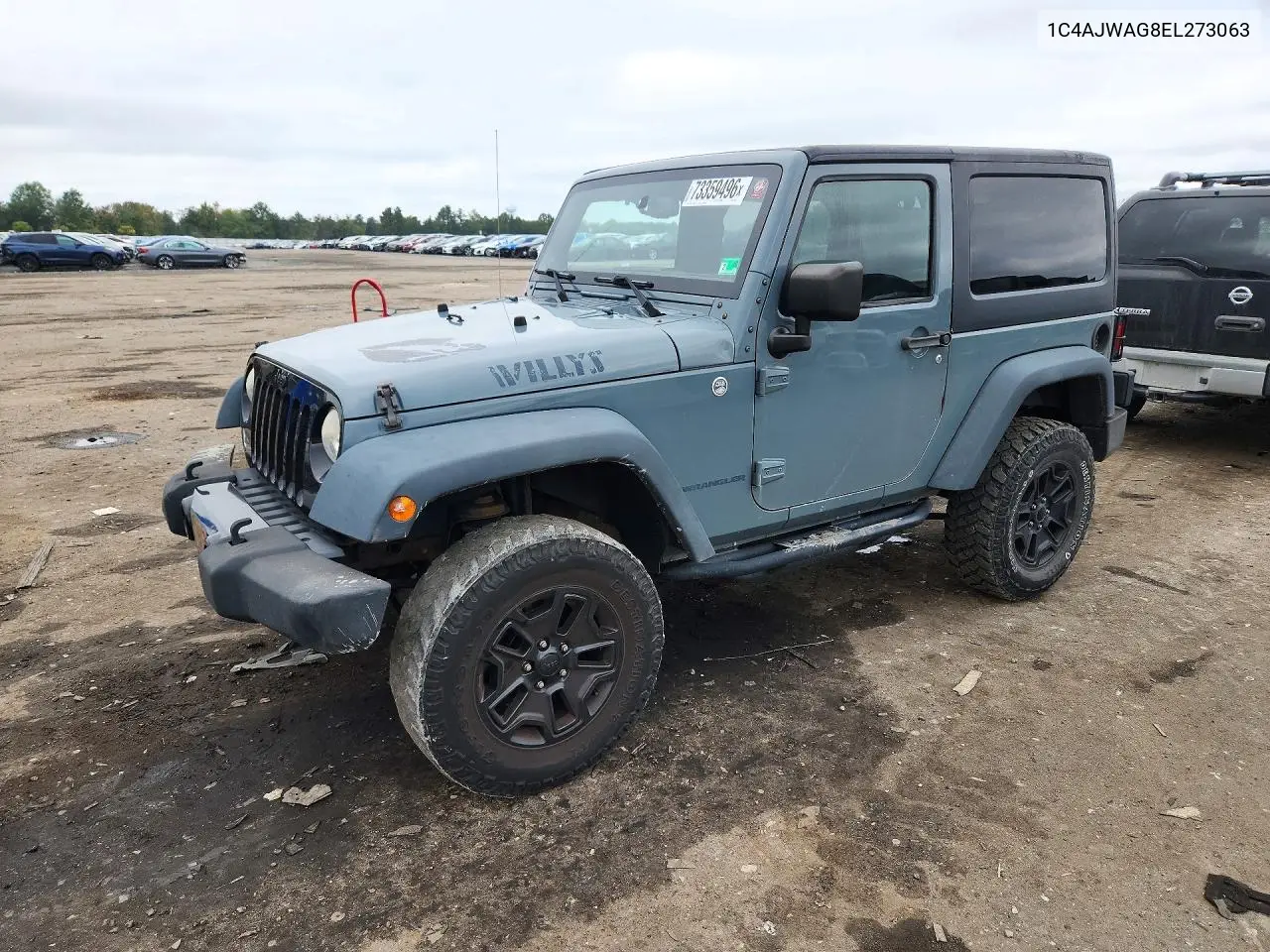 JEEP WRANGLER 2014, VIN 1C4AJWAG8EL273063