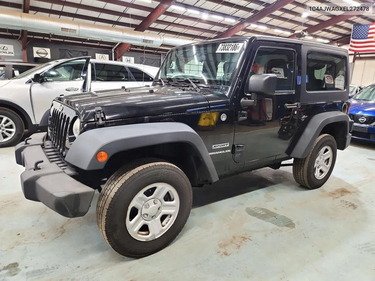 JEEP WRANGLER 2014, VIN 1C4AJWAGXEL272478