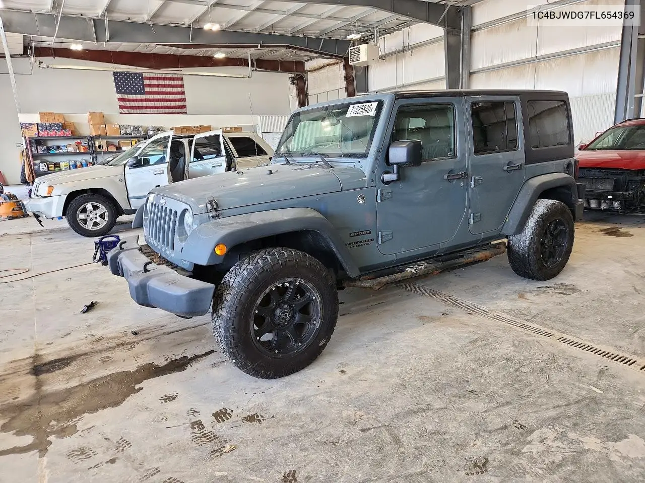 JEEP WRANGLER 2015, VIN 1C4BJWDG7FL654369