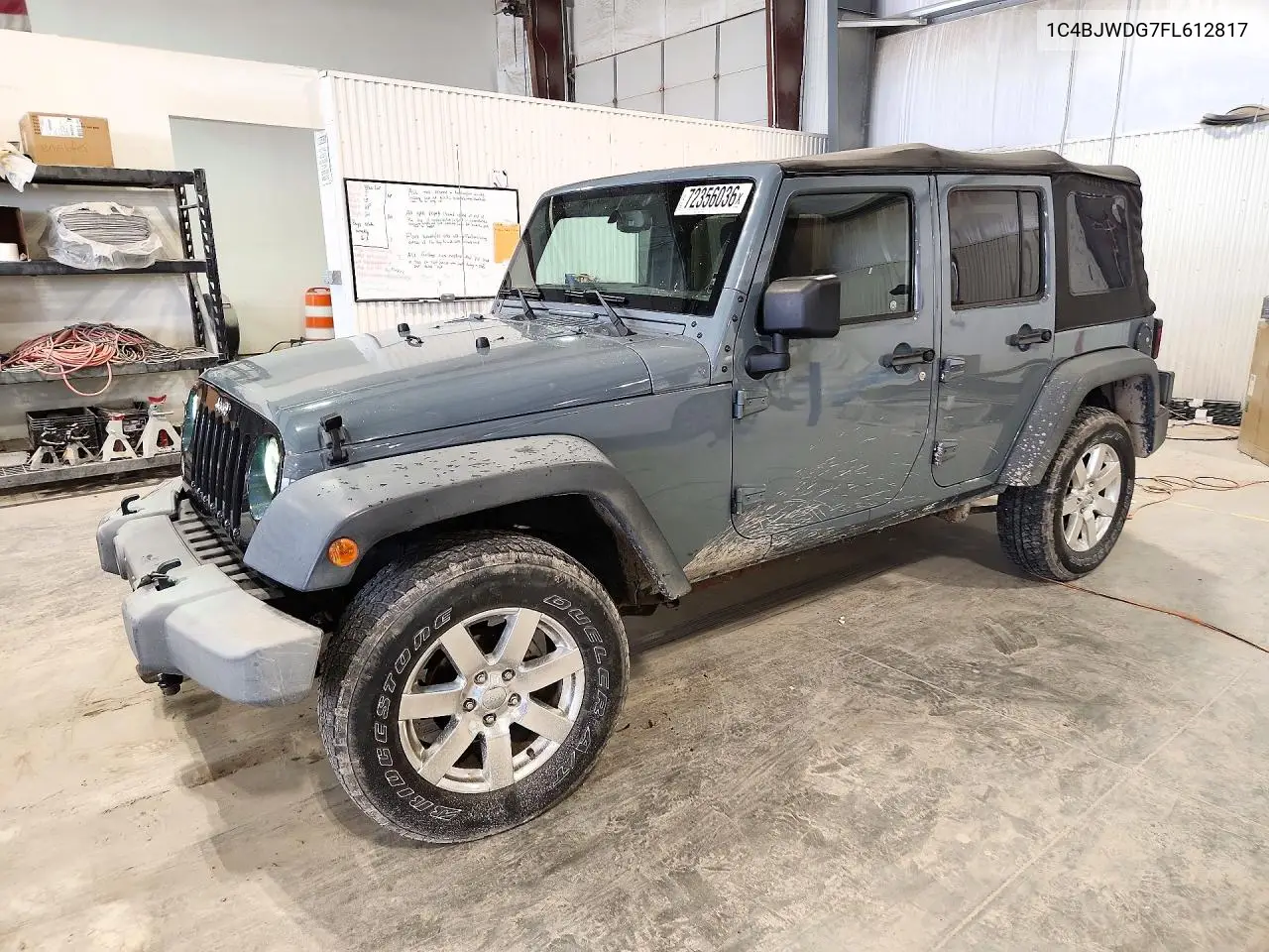 JEEP WRANGLER 2015, VIN 1C4BJWDG7FL612817