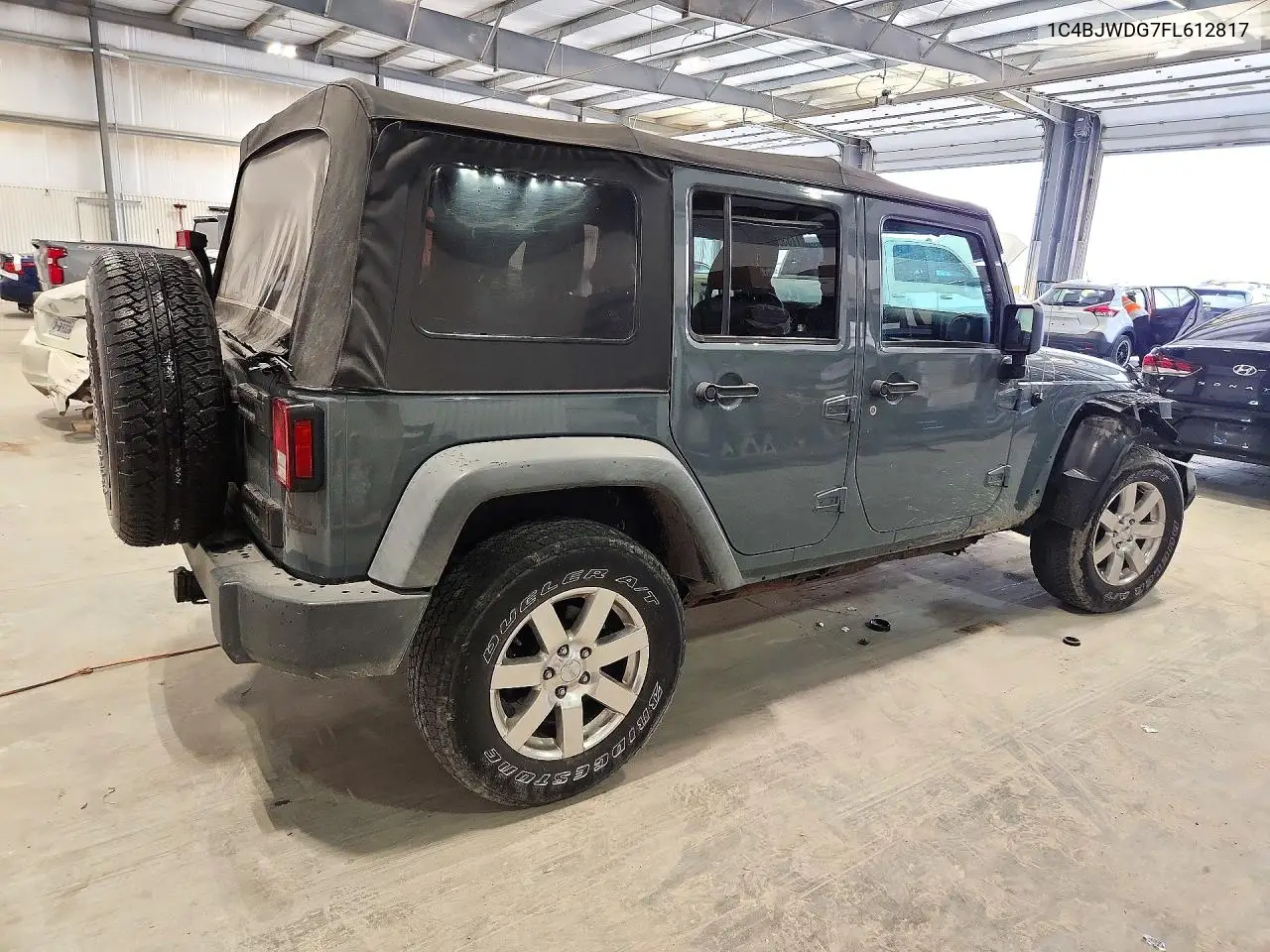 2015 JEEP WRANGLER VIN 1C4BJWDG7FL612817 — фото 3