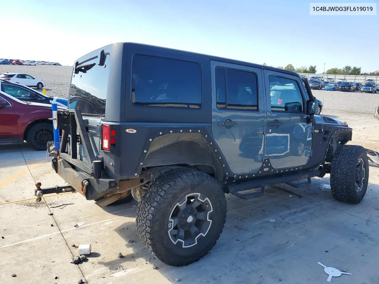 2015 JEEP WRANGLER VIN 1C4BJWDG3FL619019 — фото 3