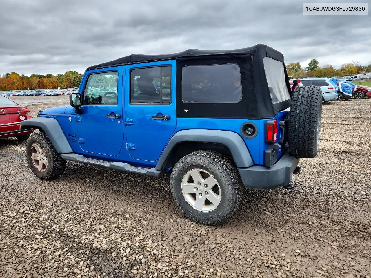 2015 JEEP WRANGLER VIN 1C4BJWDG3FL729830 — фото 2