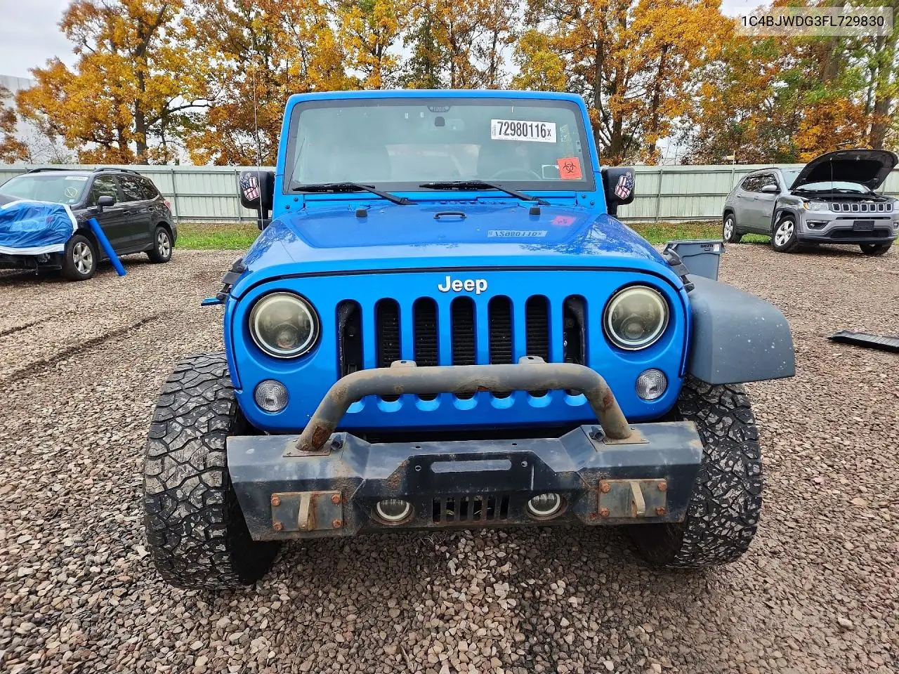 2015 JEEP WRANGLER VIN 1C4BJWDG3FL729830 — фото 5