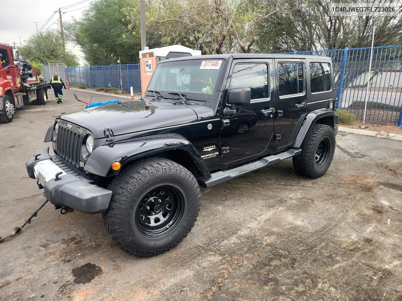 JEEP WRANGLER 2015, VIN 1C4BJWEG7FL723026