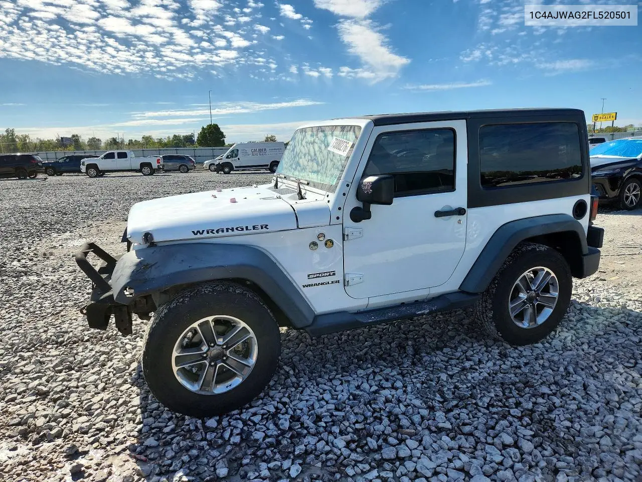 JEEP WRANGLER 2015, VIN 1C4AJWAG2FL520501