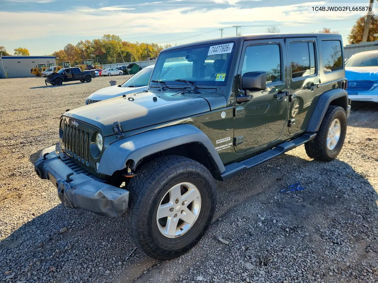 JEEP WRANGLER 2015, VIN 1C4BJWDG2FL665876
