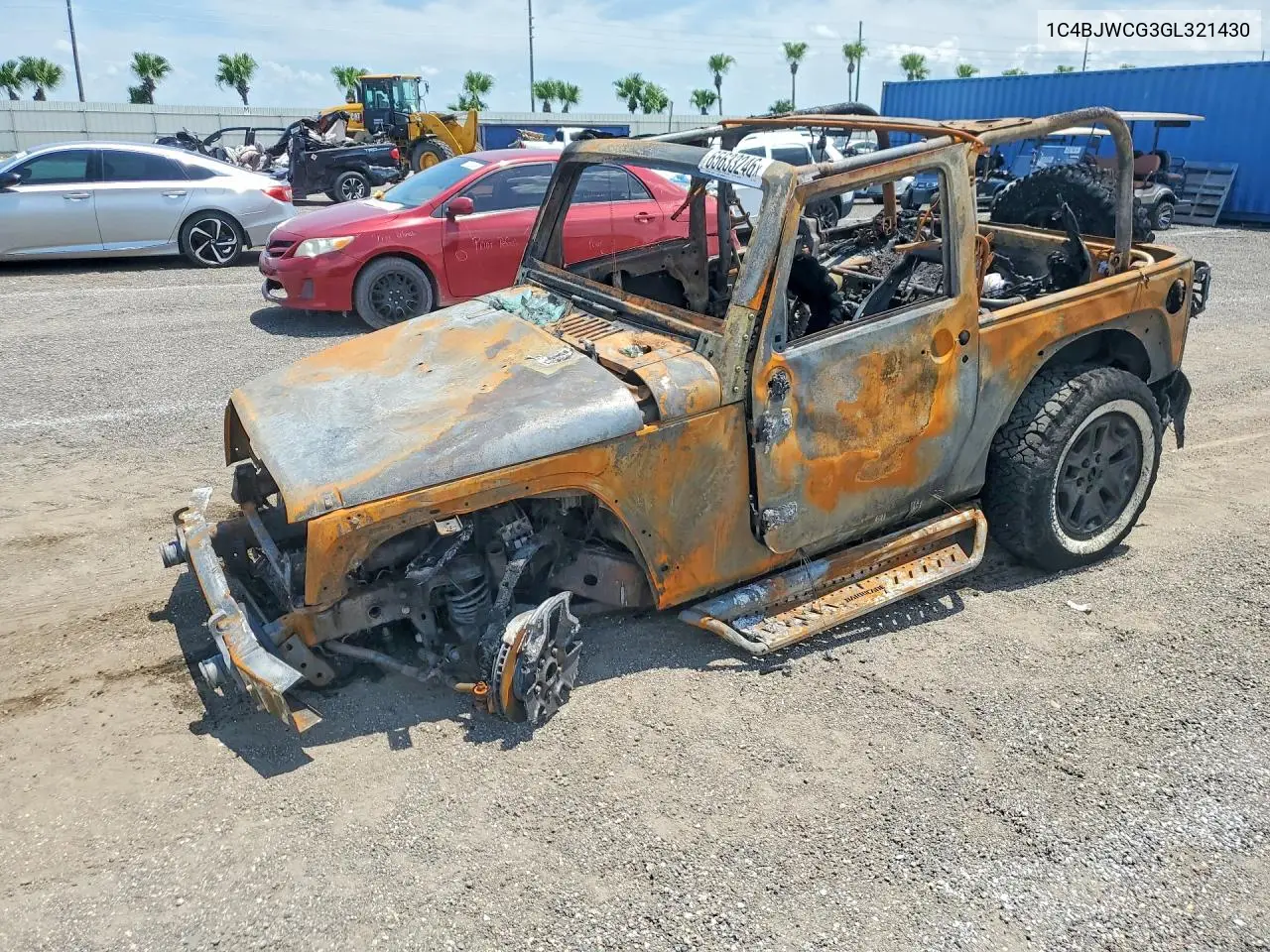 JEEP WRANGLER 2016, VIN 1C4BJWCG3GL321430