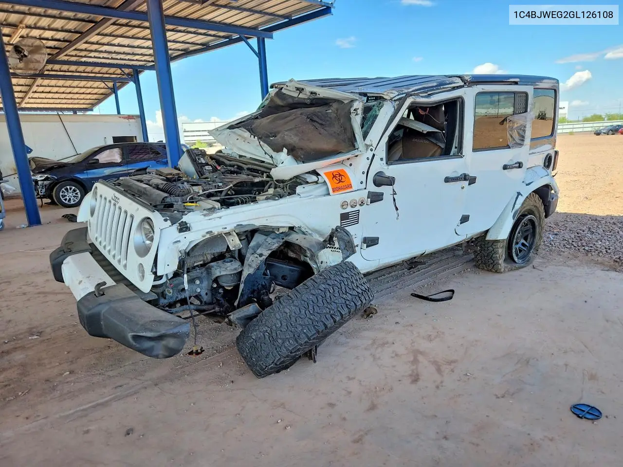JEEP WRANGLER 2016, VIN 1C4BJWEG2GL126108