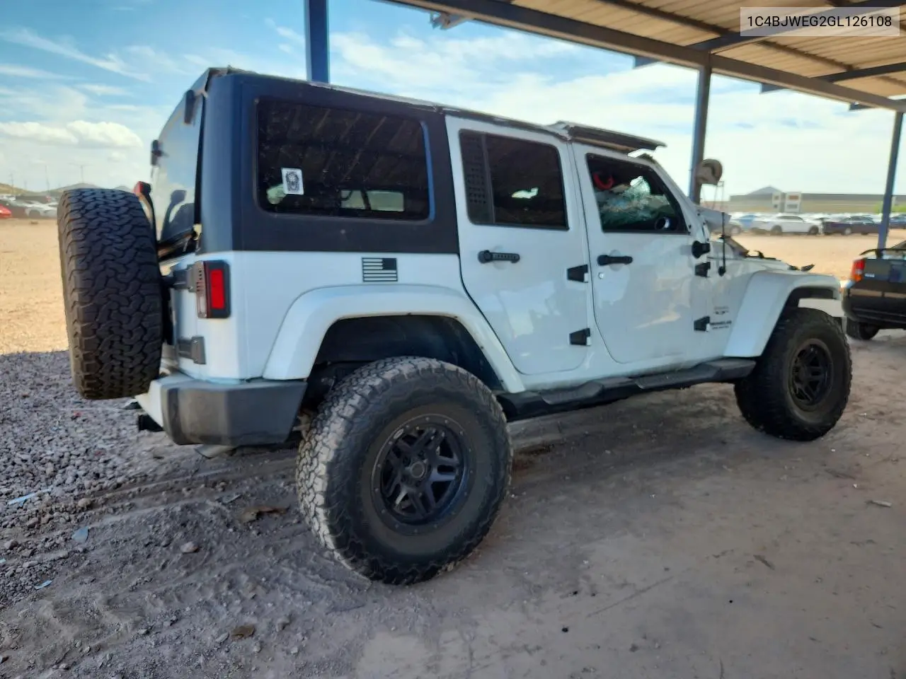 2016 JEEP WRANGLER VIN 1C4BJWEG2GL126108 — фото 3